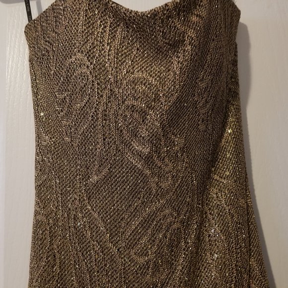 Jessica McClintok Gold dress - Picture 5 of 6